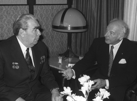 Walter Scheel mit Leonid Breschnew